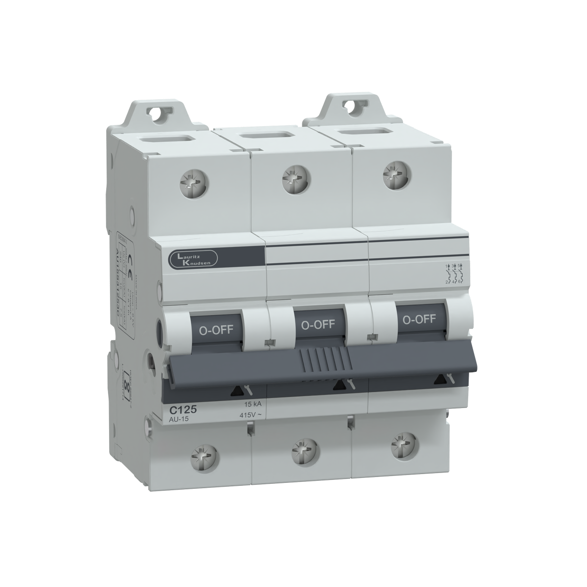 Lauritz Knudsen AU HR MCB 125A TP 415V AC 15kA  C Curve 