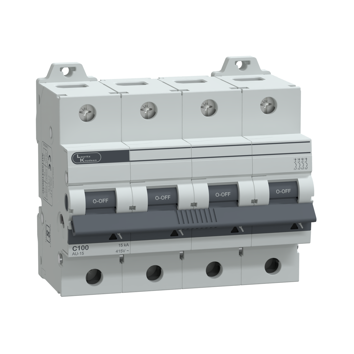 Lauritz Knudsen AU HR MCB 100A FP 415V AC 15kA  C Curve 