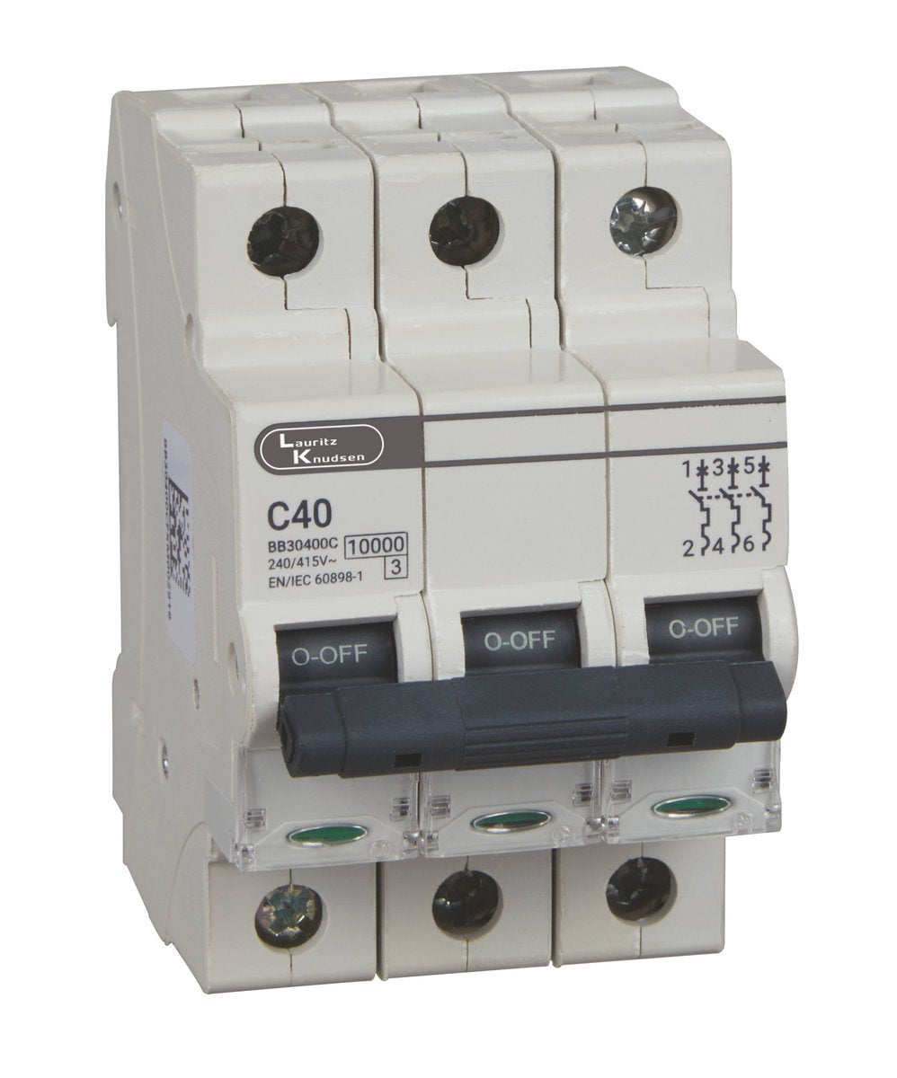 EXORA MCB 6A TP 415V AC 10kA C Curve