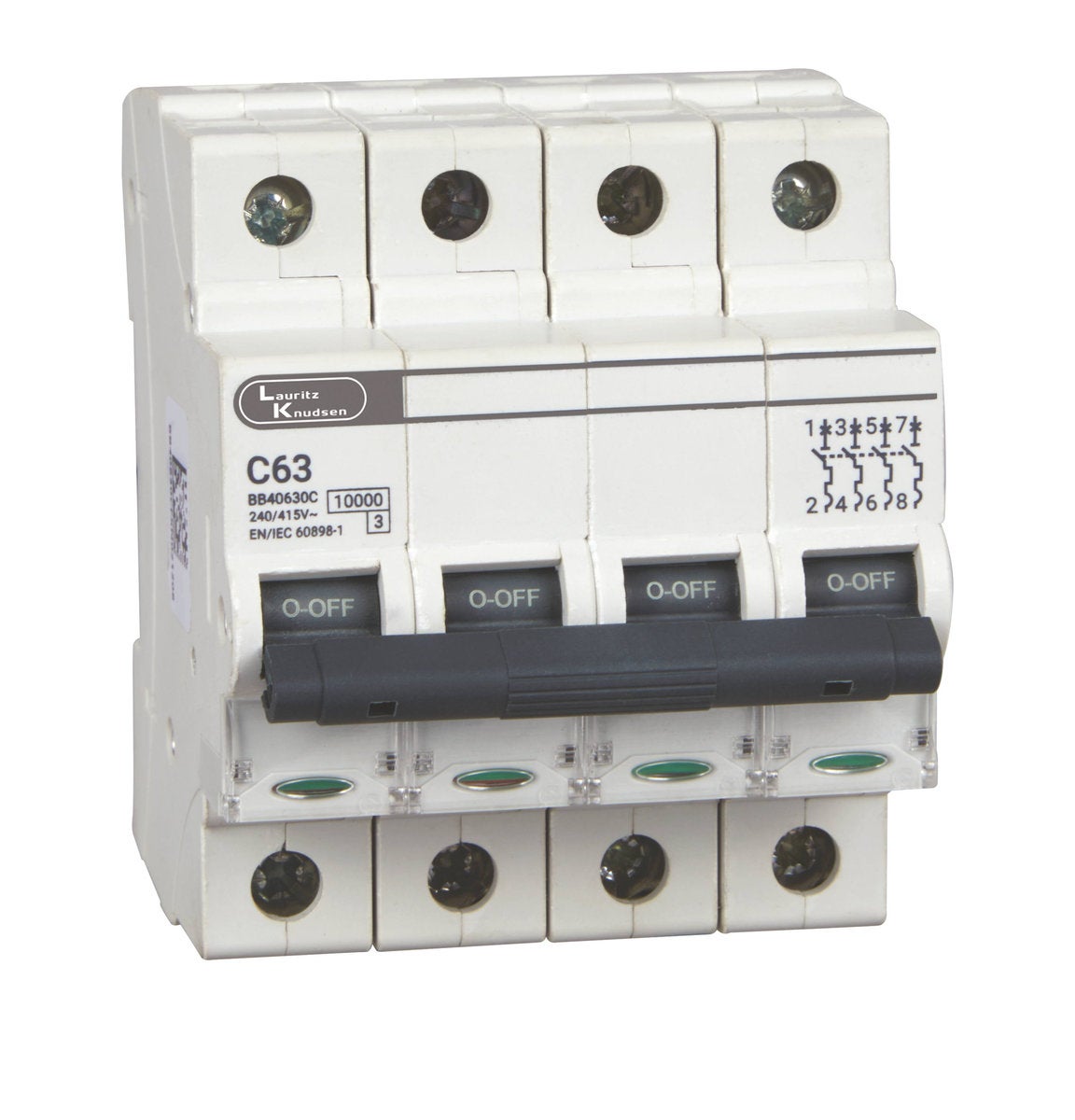 EXORA MCB 63A FP 415V AC 10kA D Curve