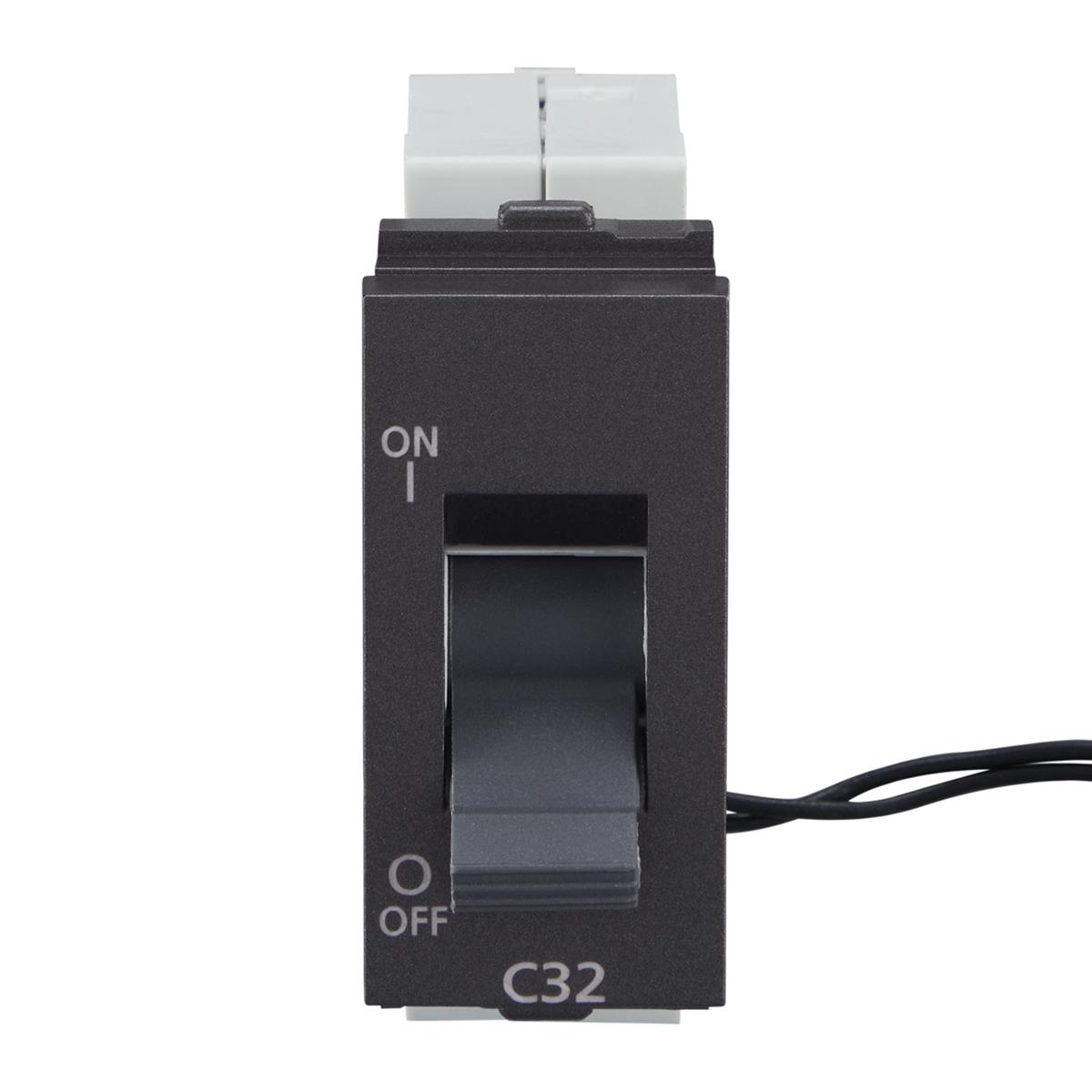 Lauritz Knudsen Englaze Mini MCB, 1 Pole, 3kA Breaking Capacity, 32A| MCB for Home & Office (Mountain Grey)