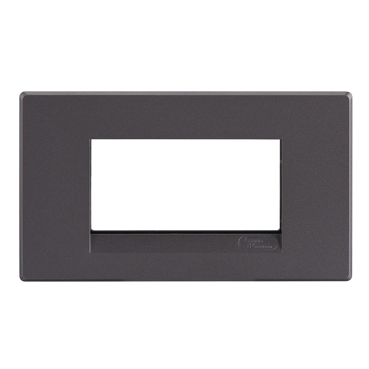 Lauritz Knudsen Englaze Modular Switch Cover Plates | 4 Module | With Grid Frames (Mountain Grey)