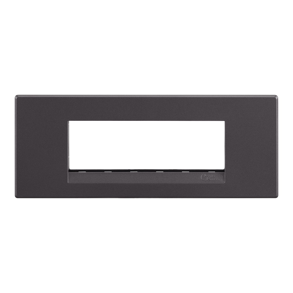 Lauritz Knudsen Englaze Modular Switch Cover Plates | 6 Module | With Grid Frames (Mountain Grey)