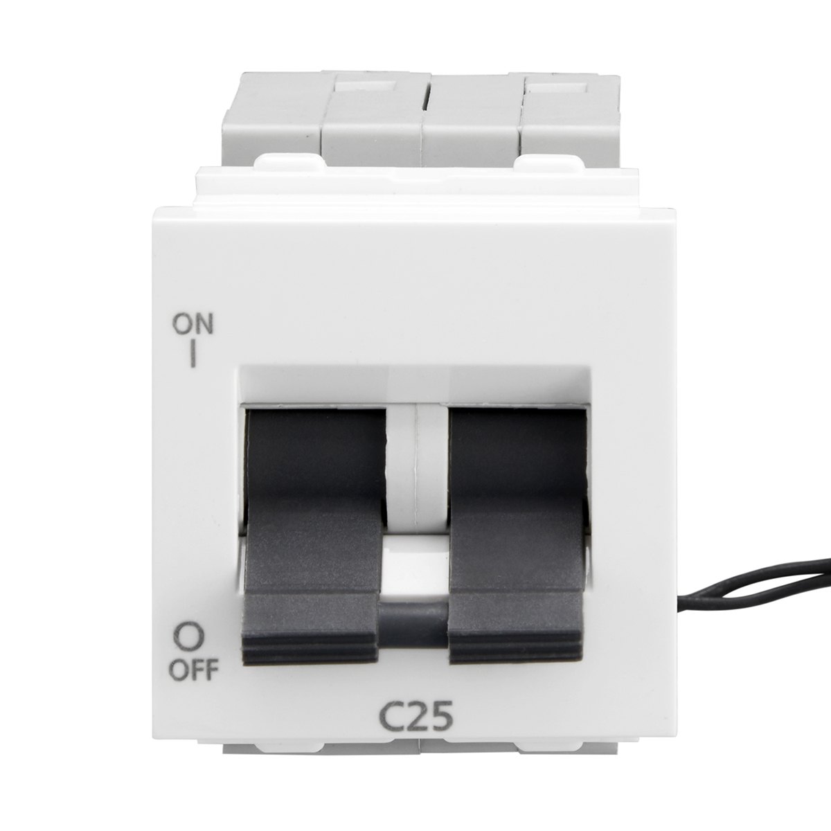 Lauritz Knudsen Englaze Mini MCB, 2 Pole, 3kA Breaking Capacity, 25A| MCB for Home & Office (Snow White)