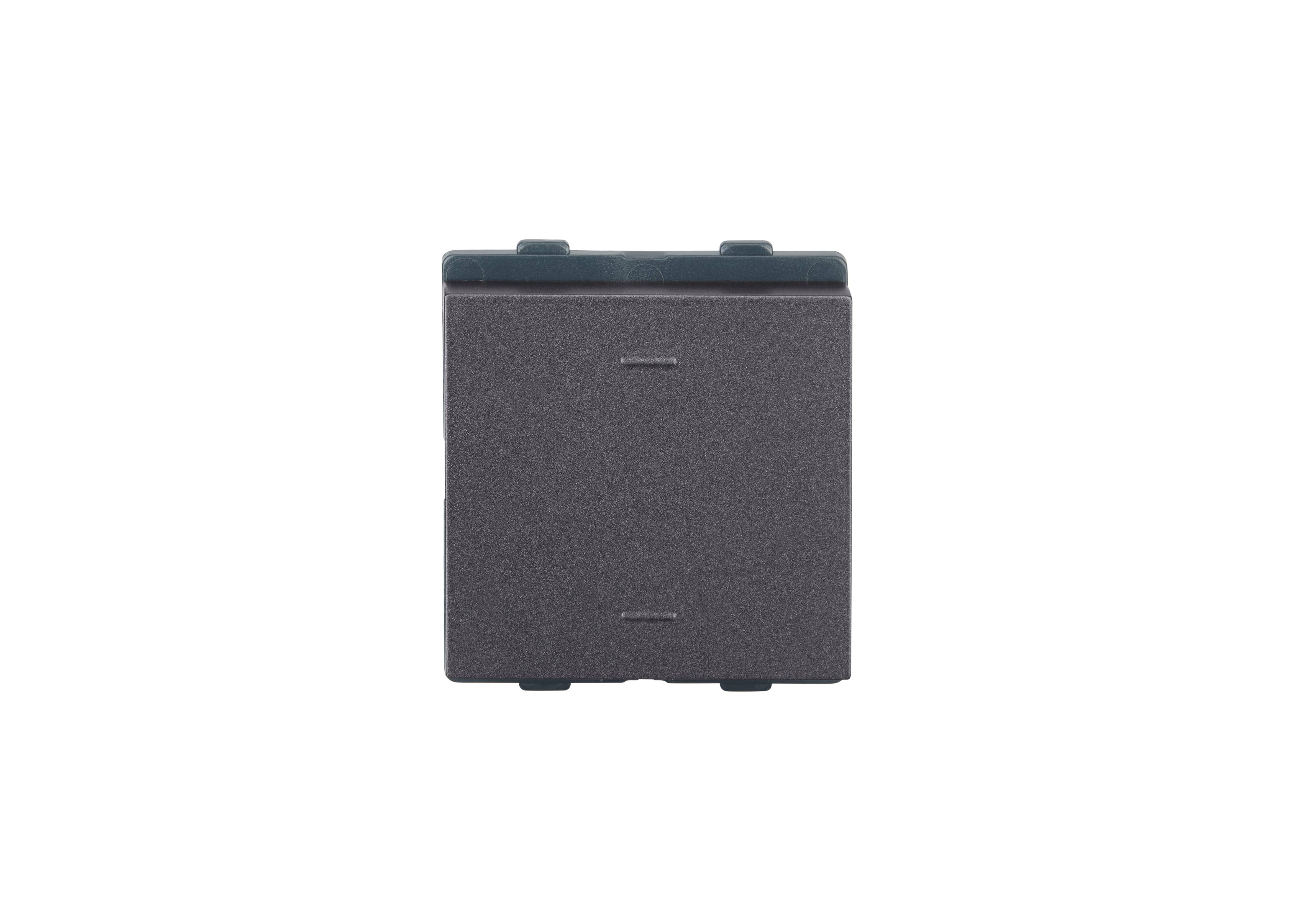 Lauritz Knudsen englaze Switch, 10AX | 2-Way | 2 Module | Mega Switch | ISI Certified (Mountain Grey)