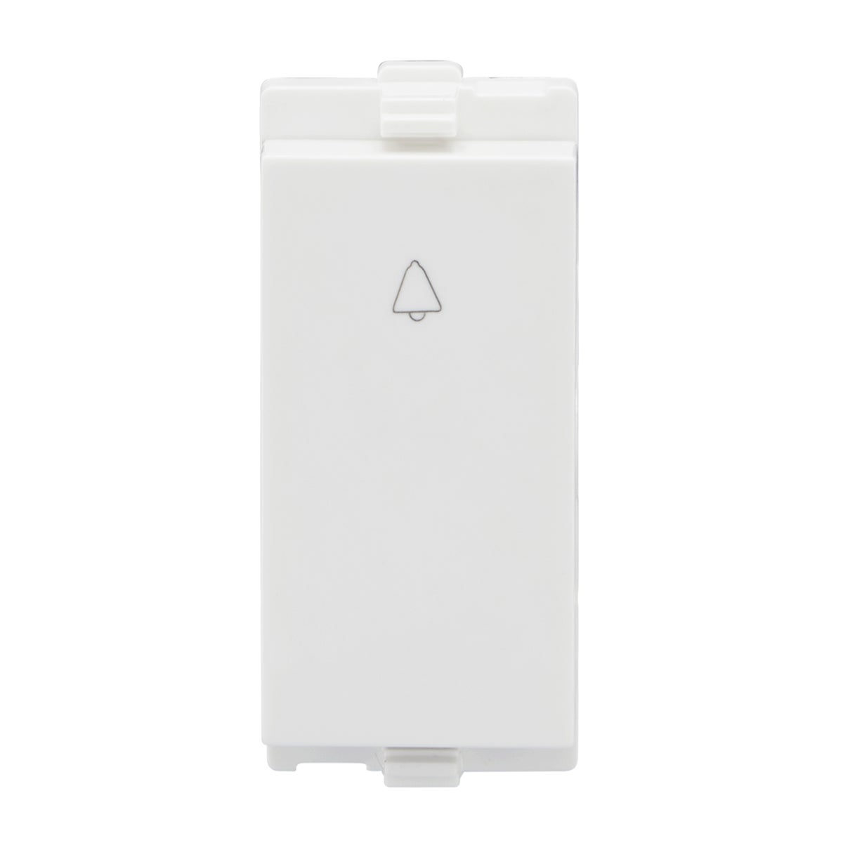 Lauritz Knudsen enGem Bell Push, 6AX | 1 Module | ISI Certified | Smooth & quick press action | White Color