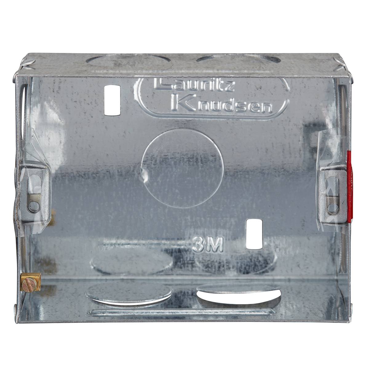 Lauritz Knudsen enGem GI Metal Box | 3 Module | Suitable for englaze, entice, enCurve & enGem ranges | Safe housing for switches & wiring