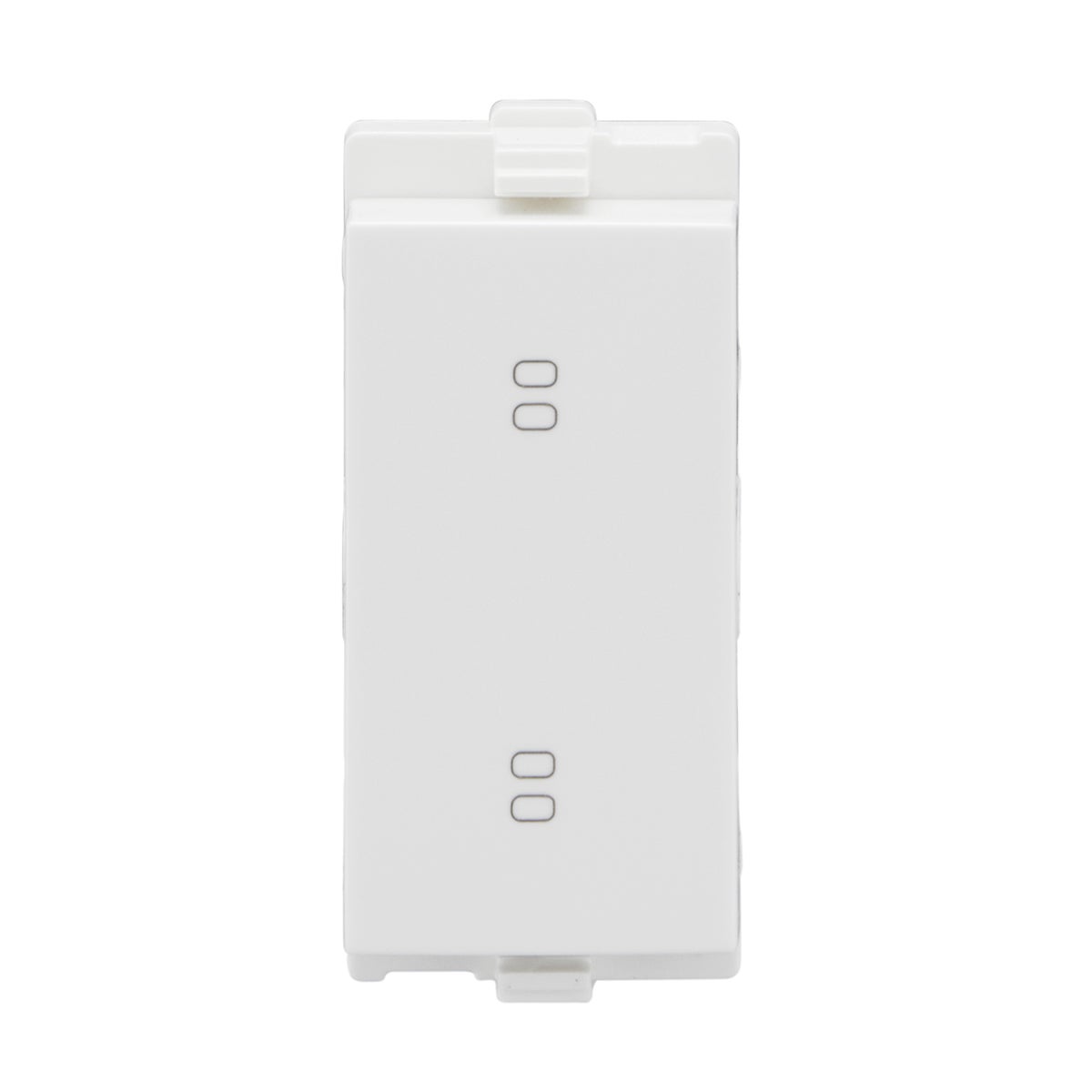 Lauritz Knudsen enGem Switch, 16AX | 2-Way | 1 Module| ISI Certified | Reliable & smooth switching operation | White Color