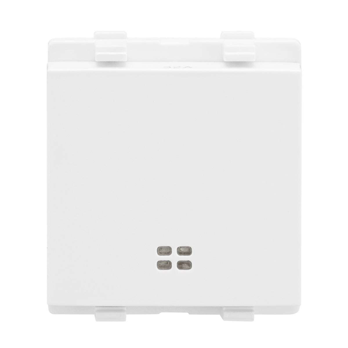 Lauritz Knudsen enGem Switch, 2 Pole with Indicator lamp, 32A | 2 Module| ISI Certified | Reliable & smooth switching operation | White Color