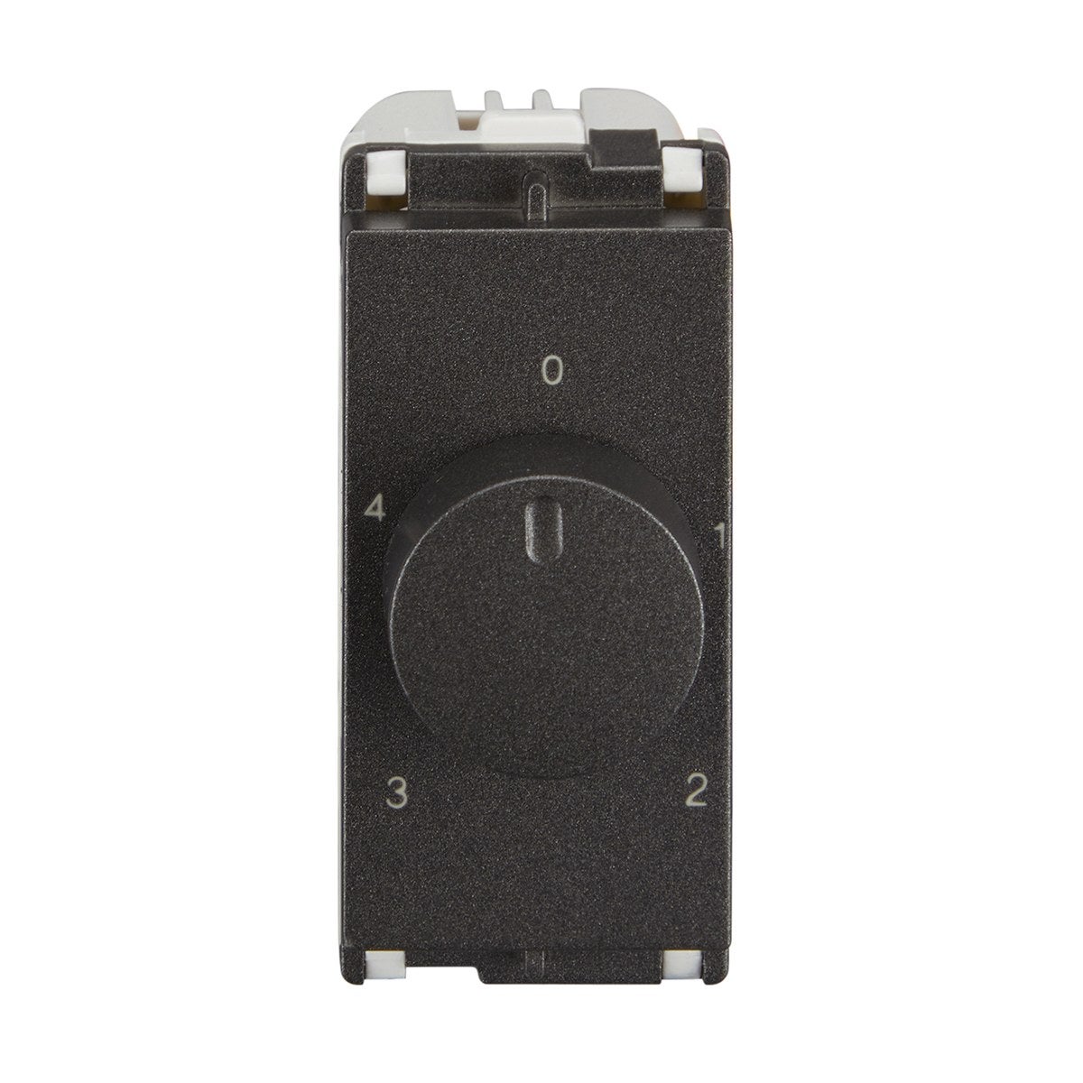 Lauritz Knudsen Encurve Fan Regulator 4-Step, 1 Module Magnesium Grey