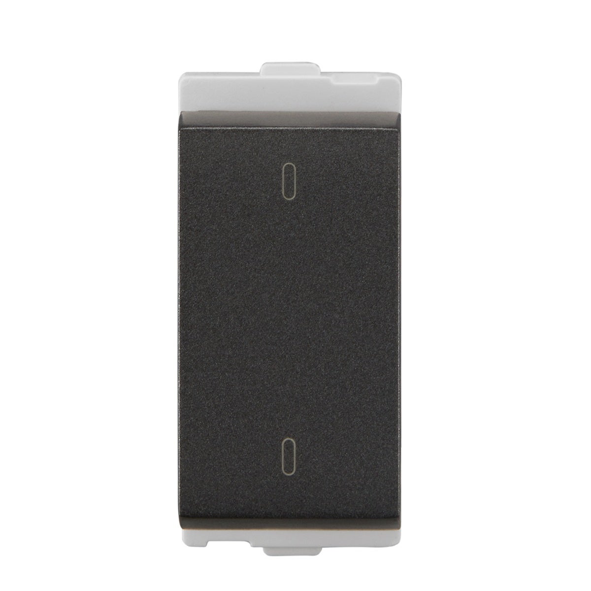 Lauritz Knudsen Encurve Switch 16A 2 Way, 1 Module Magnesium Grey