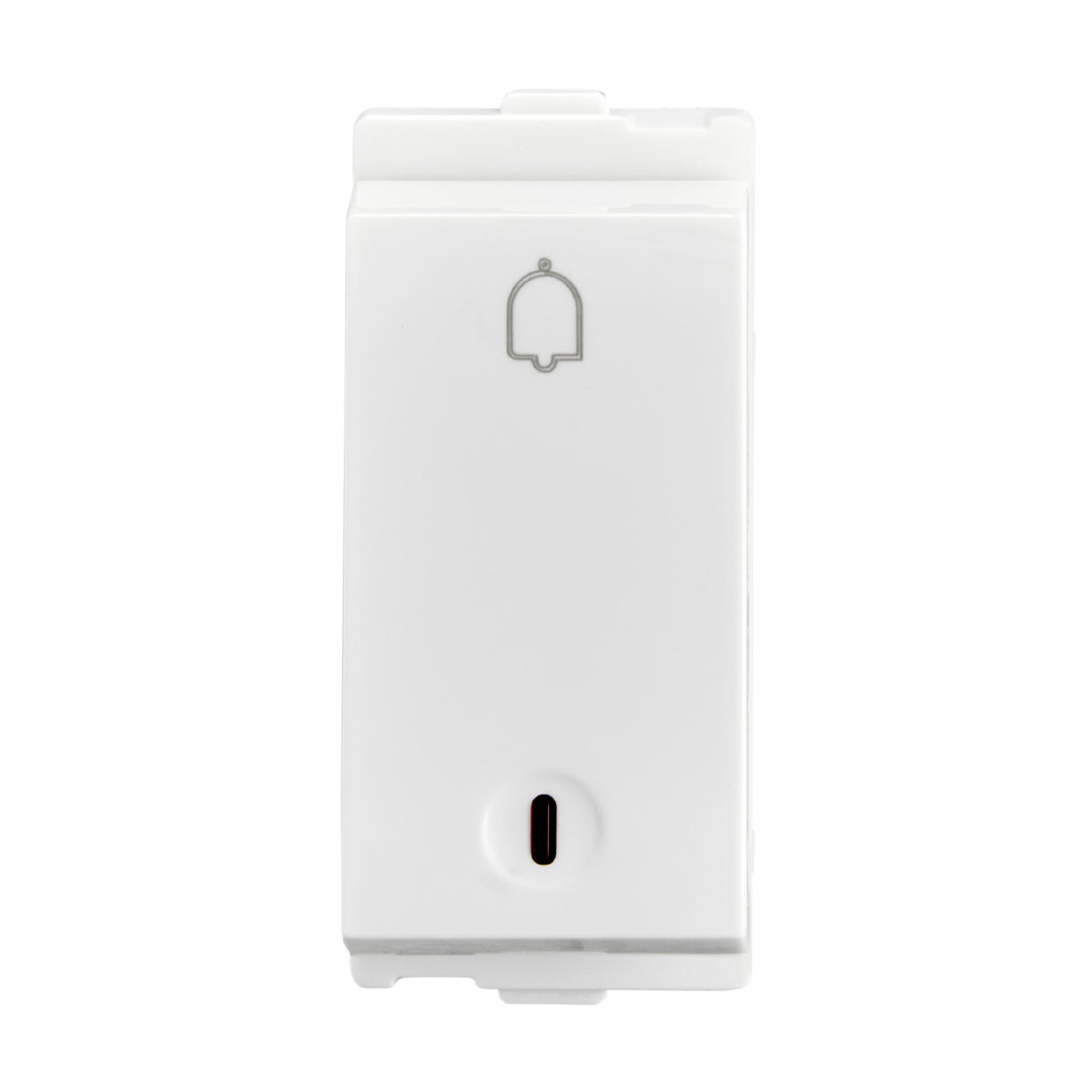 Lauritz Knudsen Encurve Bell Push 6A With Indicator, 1 Module