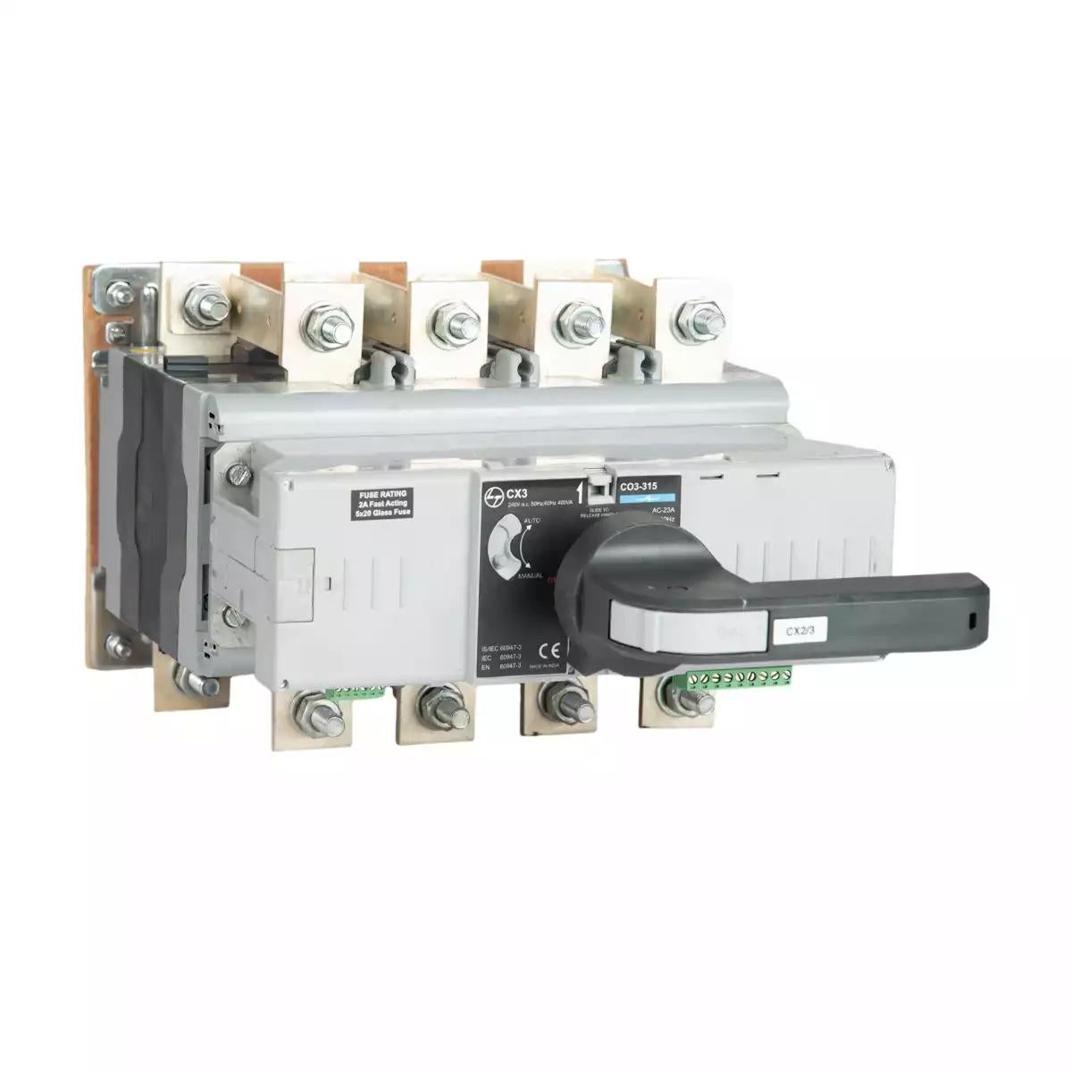C-Line Motorised Changeover Switch FR3 250A 4P 415V AC Open Execution