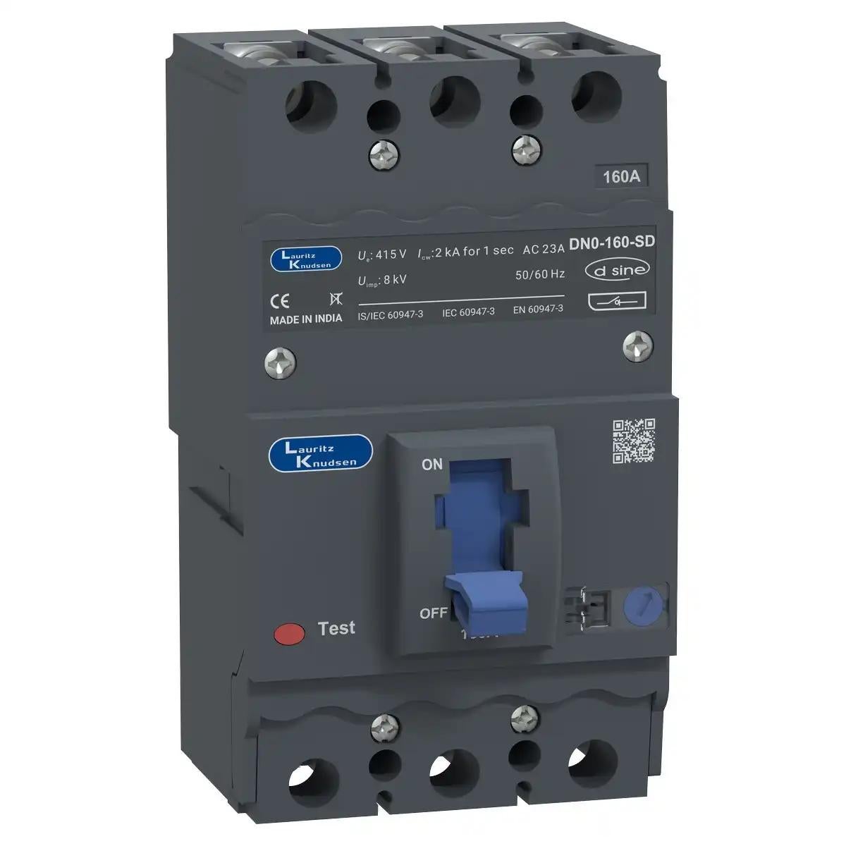 DN0SD MCCB 125 3P 415V AC - SD 50/60 Hz