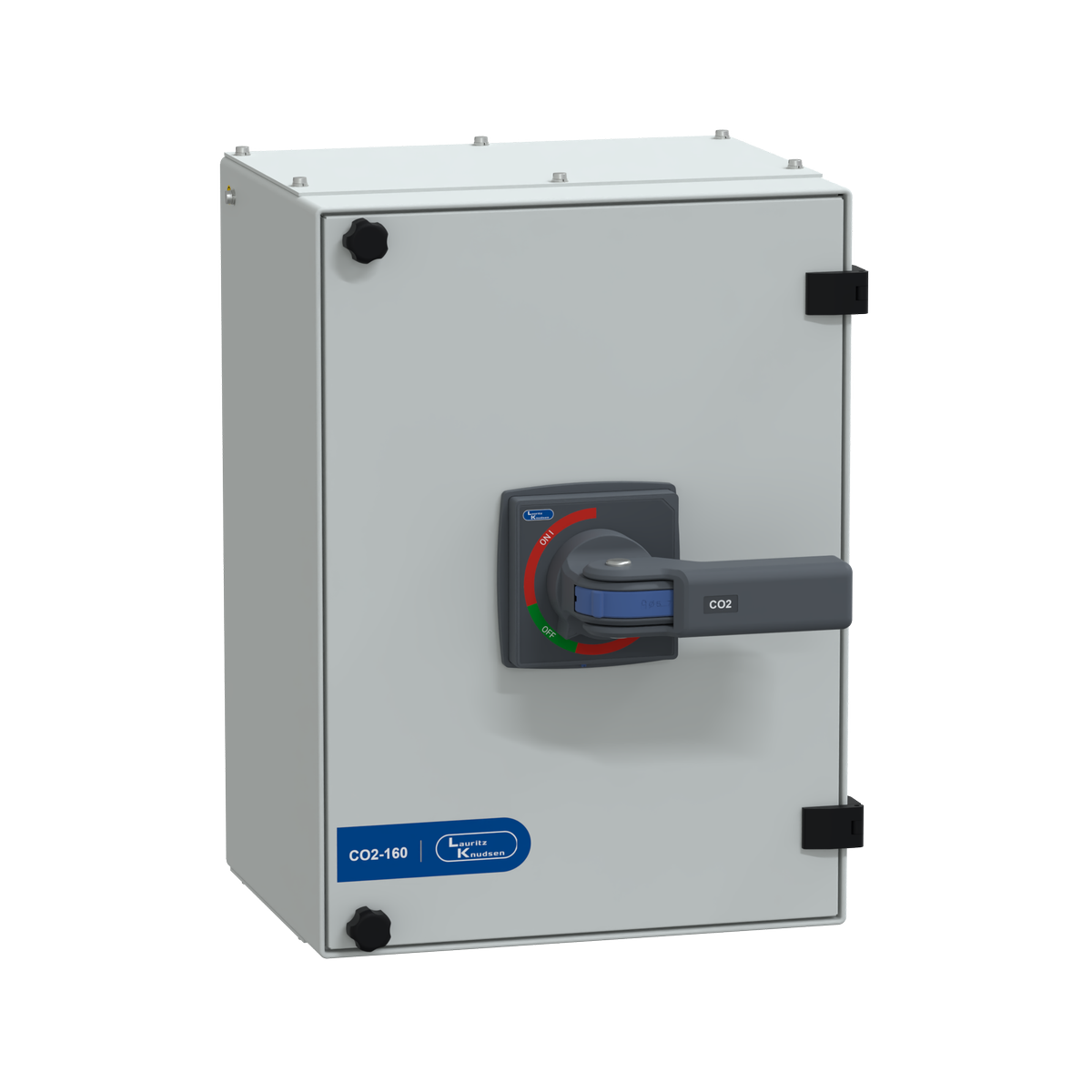 Lauritz Knudsen C-Line Manual Changeover Switch FR2 160A 4P 415V AC SS Enclosure Extended Handle