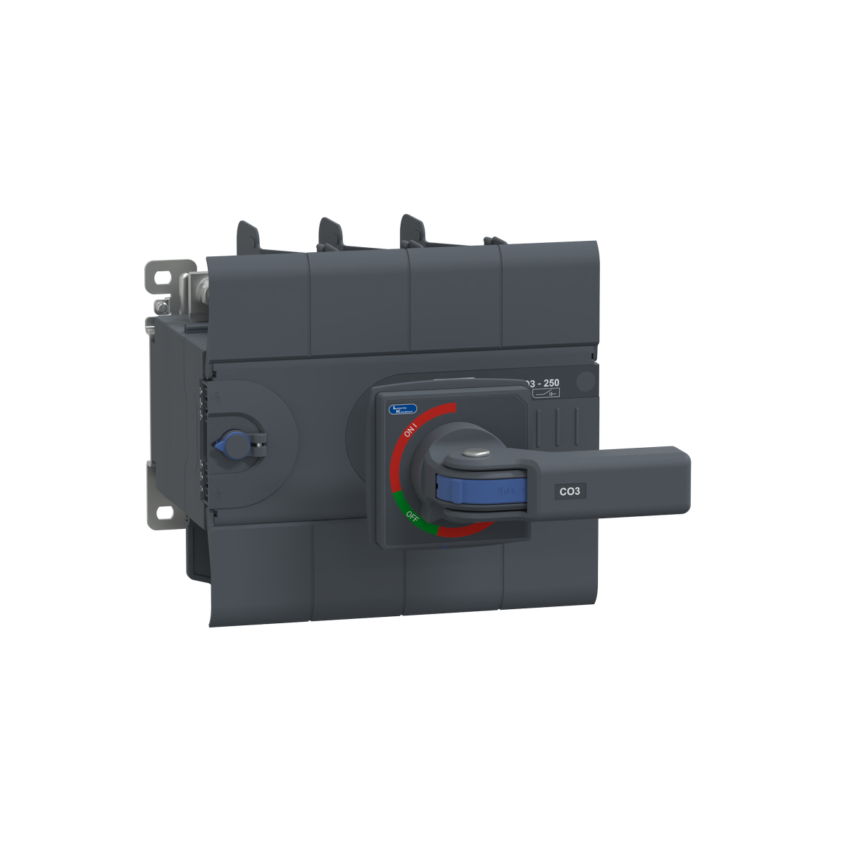 Lauritz Knudsen C-Line Manual Changeover Switch FR3 250A 4P 415V AC Open Execution Extended Handle