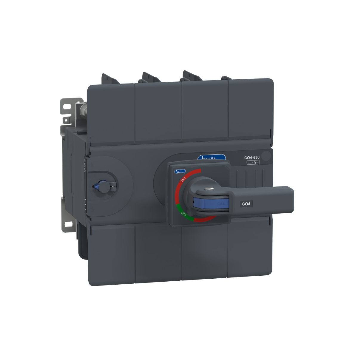Lauritz Knudsen C-Line Manual Changeover Switch FR4 630A 4P 415V AC Open Execution Extended Handle