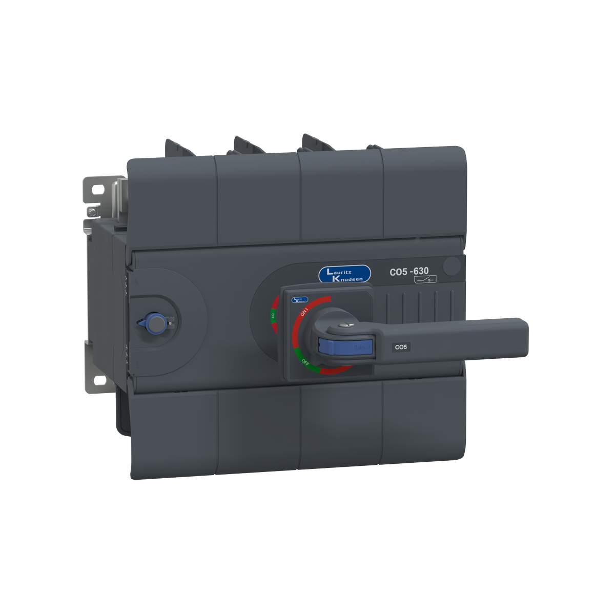 Lauritz Knudsen C-Line Manual Changeover Switch FR5 630A 4P 415V AC Open Execution Extended Handle
