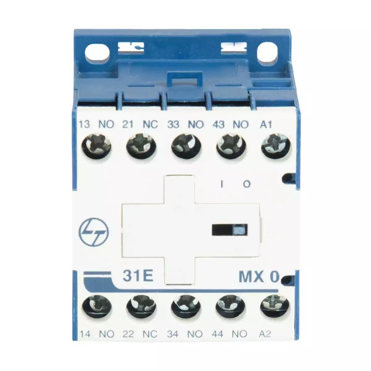 MX0 Mini Control contactor 4A 4P 415V AC 3NO+1NC AC-15 240V AC Coil 50 Hz