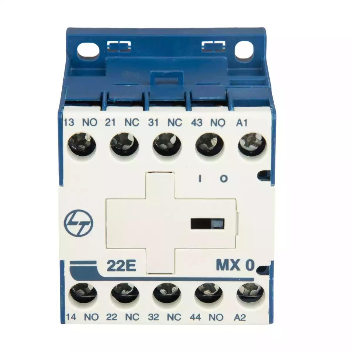 MX0 Mini Control contactor 4A 4P 415V AC 2NO+2NC AC-15 220V AC Coil 50 Hz