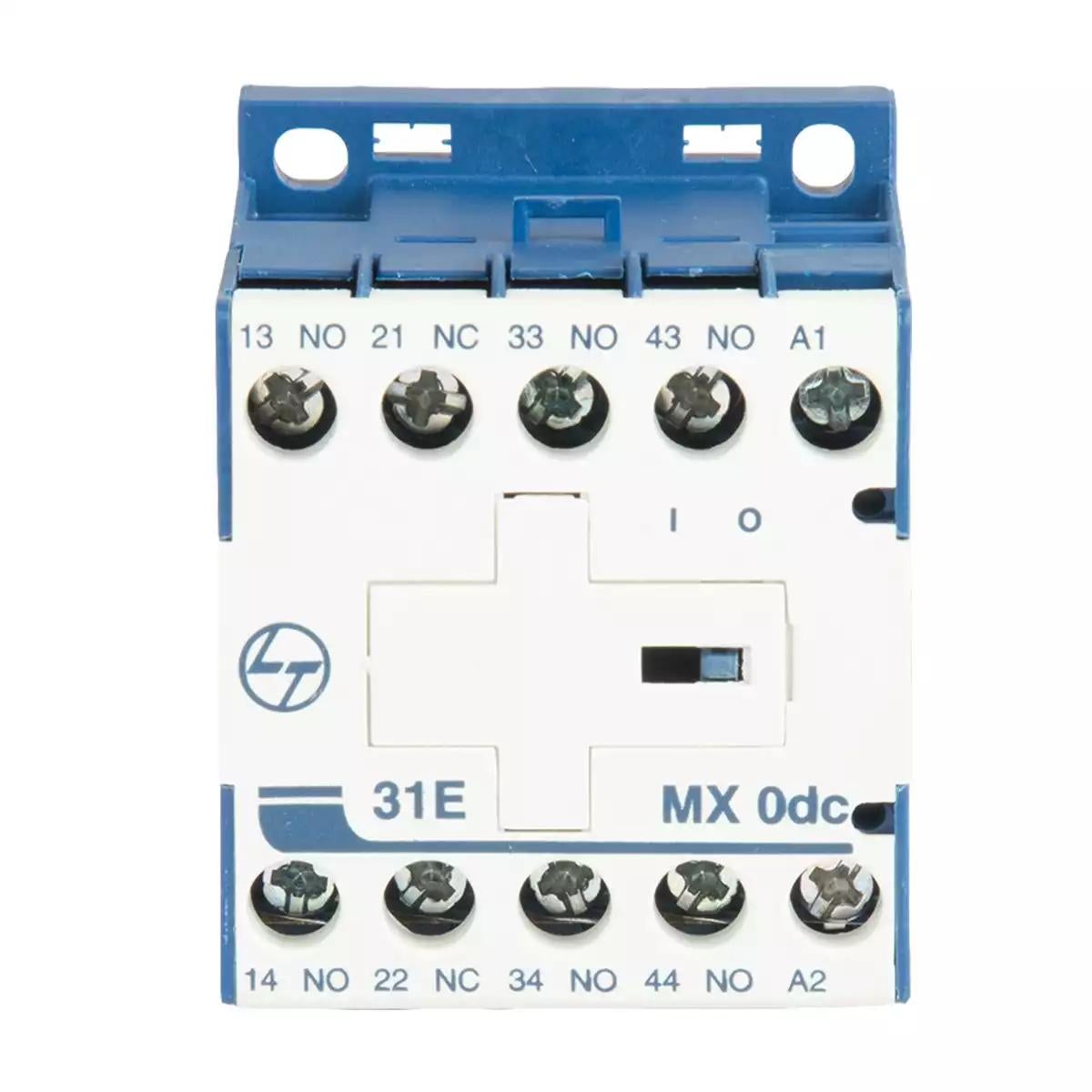 MX0 Mini Control contactor 4A 4P 415V AC 3NO+1NC AC-15 24V DC Coil