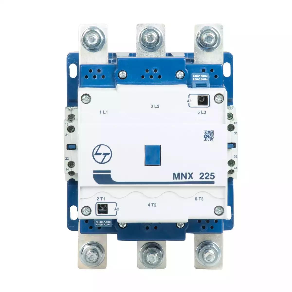 MNX Contactor 225A 3P 415V AC AC-3 110V AC Coil 50/60 Hz