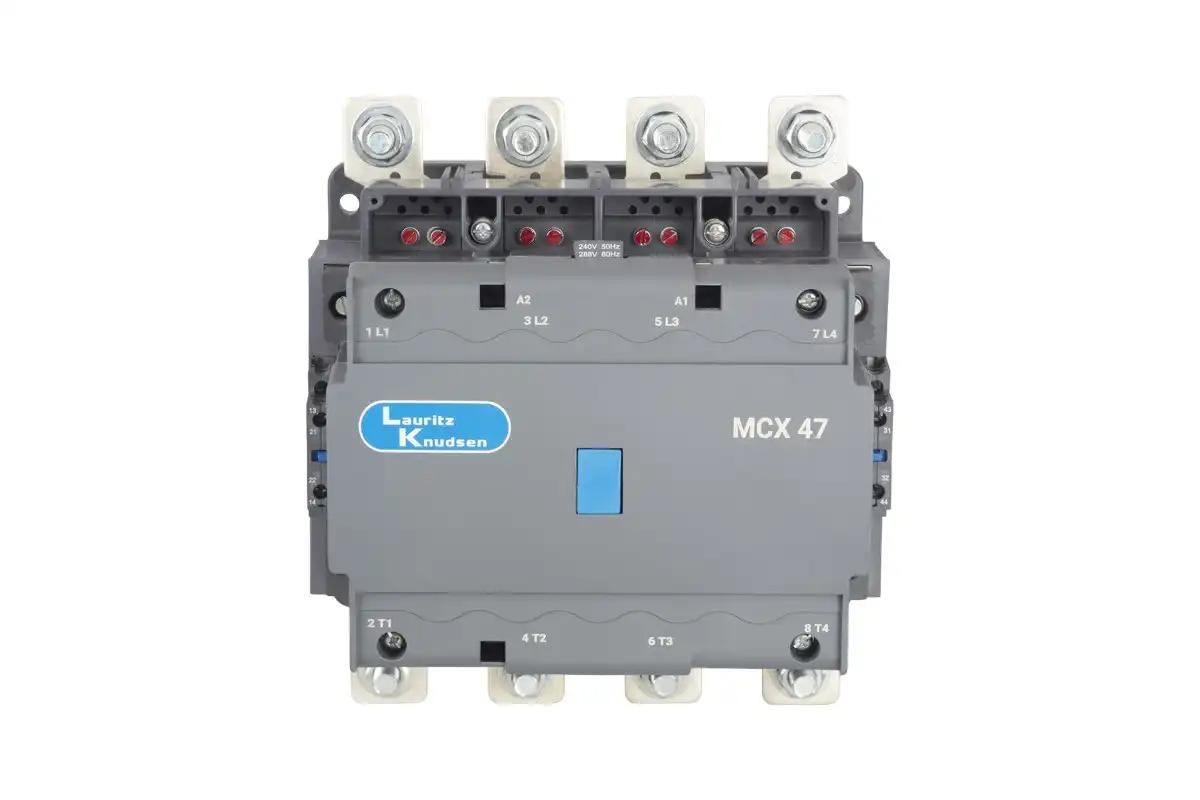 Lauritz Knudsen MCX Contactor 800A 4P 415V AC In Built 2NO+2NC AC-1 240V AC Coil 50/60 Hz