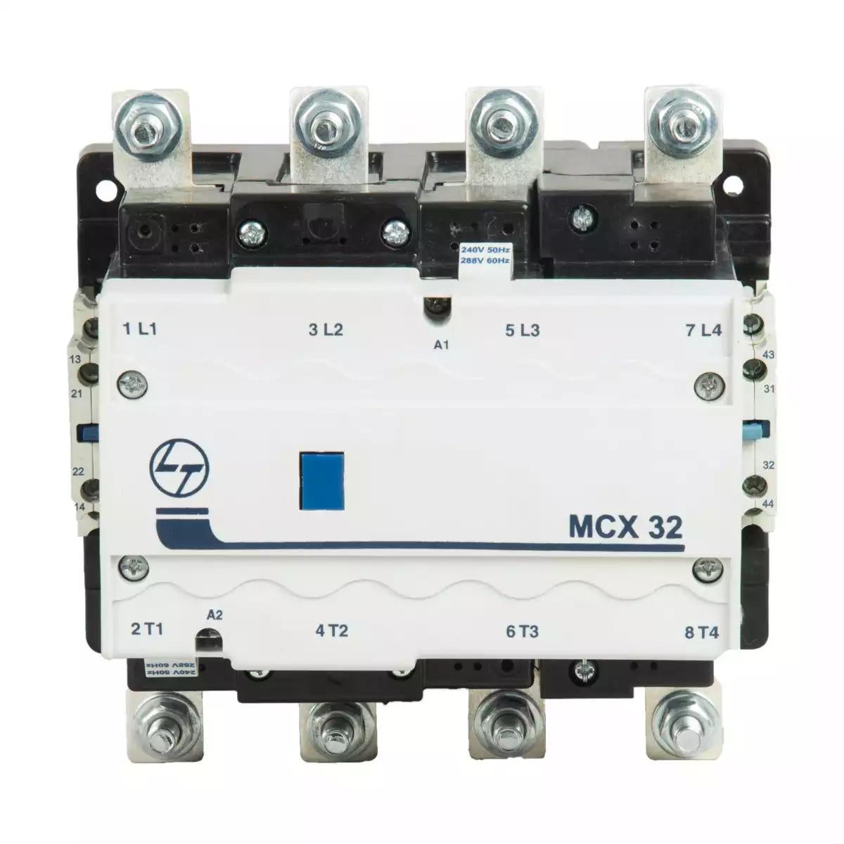 MCX Contactor 200A 4P 415V AC In Built 2NO+2NC AC-1 415V AC Coil 50/60 Hz (CS97020DOOO)
