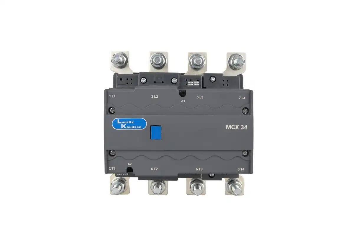 Lauritz Knudsen MCX Contactor 255A 4P 415V AC In Built 2NO+2NC AC-1 240V AC Coil 50/60 Hz