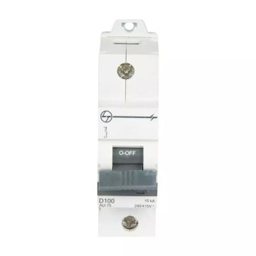 AU HR MCB 125A SP 240V AC 15kA  D Curve 