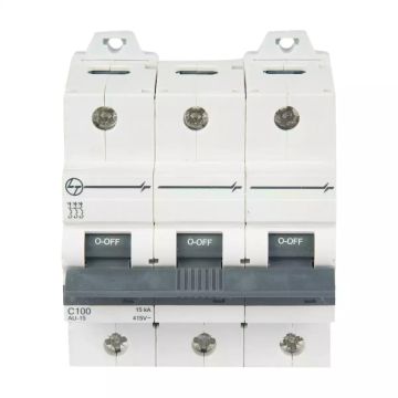 AU HR MCB 100A TP 415V AC 15kA  D Curve 