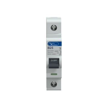 Lauritz Knudsen Tripper, MCB, B-Curve, 25A | 1 Pole | Energy Saving | Higher Life | 240V AC