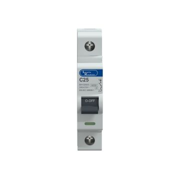 Lauritz Knudsen Tripper, MCB, C-Curve, 25A | 1 Pole | Energy Saving | Higher Life | 240V AC