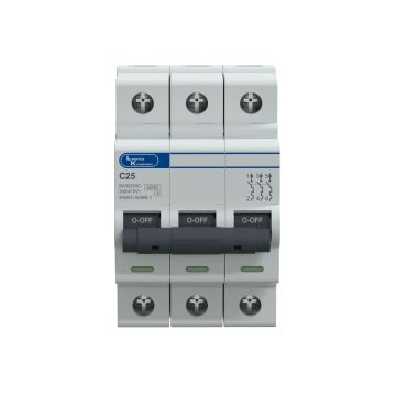 Lauritz Knudsen Tripper, MCB, C-Curve, 25A | 3 Pole | Energy Saving | Higher Life | 415V AC