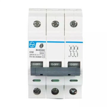 Tripper MCB 32A TP 415V AC 6kA C Curve