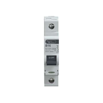 Lauritz Knudsen EXORA, MCB, 1 Pole, 240V AC, 10kA, B Curve,16A