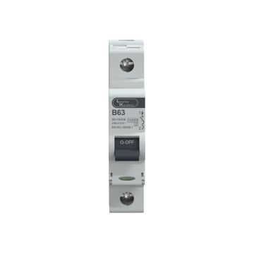 Lauritz Knudsen EXORA, MCB, 1 Pole, 240V AC, 10kA, B Curve, 63A