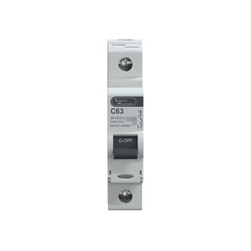 Lauritz Knudsen EXORA, MCB, 1 Pole, 240V AC, 10kA, C Curve, 63A