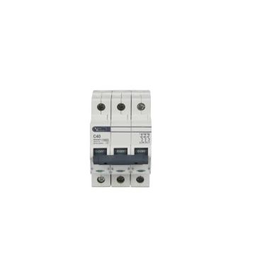 Lauritz Knudsen EXORA, MCB, 3 Pole, 415V AC, 10kA, C Curve, 40A