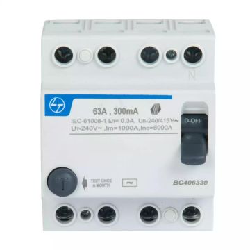 Tripper RCCB 63A FP 415V AC 300mA