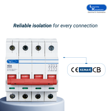 Lauritz Knudsen Isolator, 40A | 4 Pole | Higher Life | 415V AC | CE Marked
