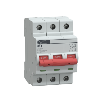 Lauritz Knudsen EXORA, Isolator, 3 Pole, 415V AC, 80A