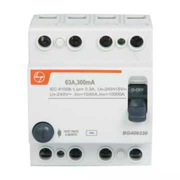 EXORA RCCB 100A FP 415V AC 300mA 