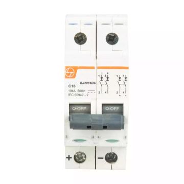 EXORA MCB 6A DP 500V DC 10kA C Curve