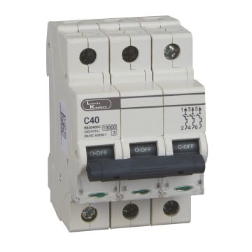 EXORA MCB 32A TP 415V AC 10kA C Curve