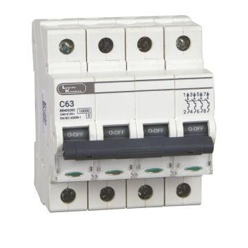 EXORA MCB 63A FP 415V AC 10kA B Curve