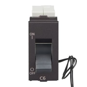 Lauritz Knudsen Englaze Mini MCB, 1 Pole, 3kA Breaking Capacity, 6A| MCB for Home & Office (Mountain Grey)