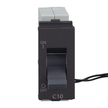 Lauritz Knudsen Englaze Mini MCB, 1 Pole, 3kA Breaking Capacity, 10A| MCB for Home & Office (Mountain Grey)