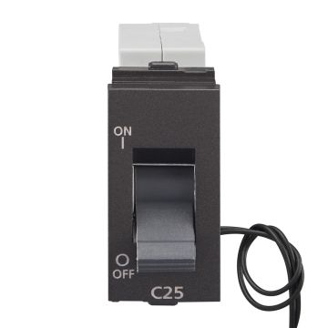 Lauritz Knudsen Englaze Mini MCB, 1 Pole, 3kA Breaking Capacity, 25A| MCB for Home & Office (Mountain Grey)