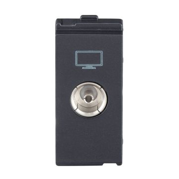 Lauritz Knudsen Englaze Tv Socket Sparkle Black